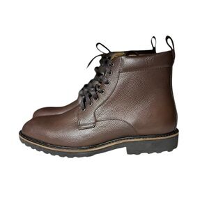 🌻NEW Donald J. Pliner Jamestc Leather Ankle Boots In Cappuccino Men's Size 8